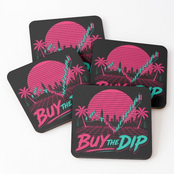 Item preview, Buy The Dip Retro Trading Chart Synthwave Aesthetic designed and sold by PatysArt.