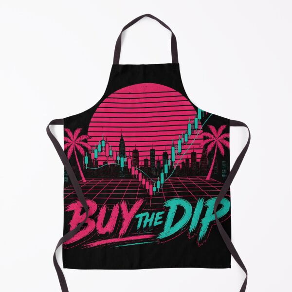 Item preview, Buy The Dip Retro Trading Chart Synthwave Aesthetic designed and sold by PatysArt.