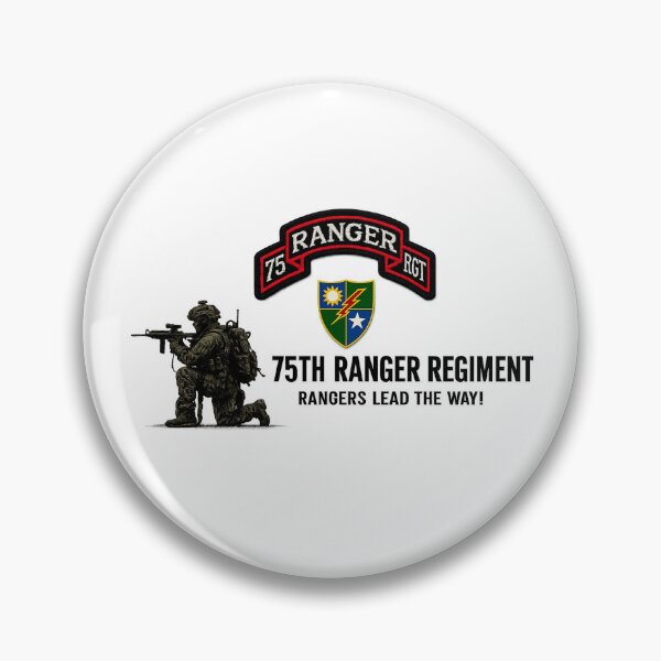 Item preview, Crouching Ranger with 75th Regiment designed and sold by Military Insignia Products.