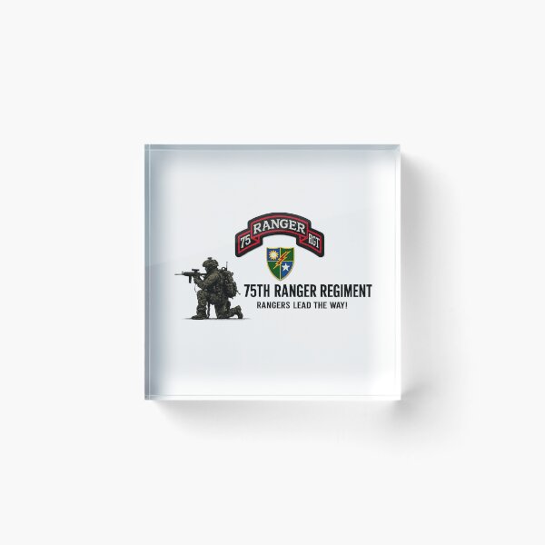 Item preview, Crouching Ranger with 75th Regiment designed and sold by Military Insignia Products.