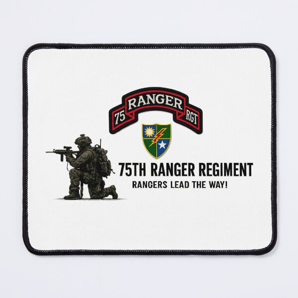 Item preview, Crouching Ranger with 75th Regiment designed and sold by Military Insignia Products.
