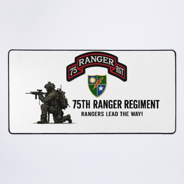 Item preview, Crouching Ranger with 75th Regiment designed and sold by Military Insignia Products.