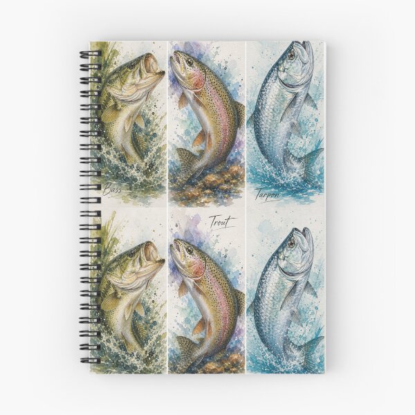 Item preview, Watercolor Gamefish Panels — Bass, Trout & Tarpon Series designed and sold by Jandedan.