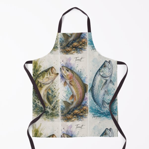 Item preview, Watercolor Gamefish Panels — Bass, Trout & Tarpon Series designed and sold by Jandedan.