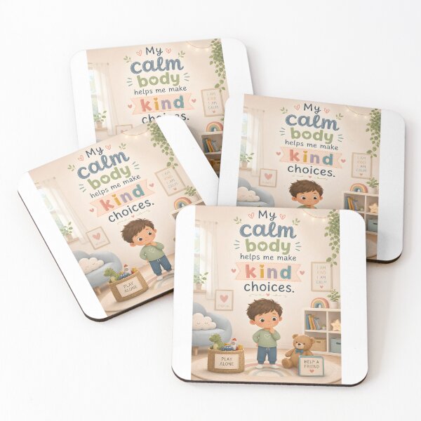 Item preview, My Calm Body Helps Me Make Kind Choices Kids SEL Quote designed and sold by LoveNurseries.
