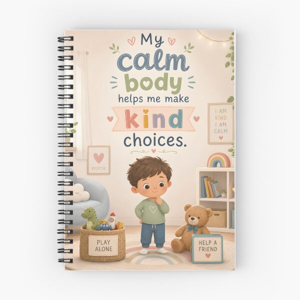 Item preview, My Calm Body Helps Me Make Kind Choices Kids SEL Quote designed and sold by LoveNurseries.