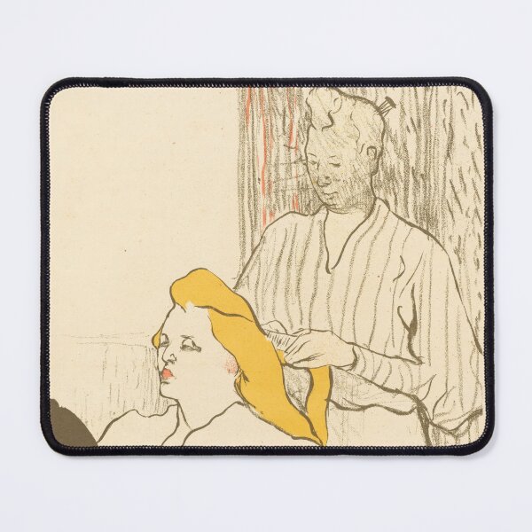 Item preview, The Hairdresser by Henri de Toulouse-Lautrec | Belle Époque French Salon Art Print | Vintage Art Nouveau Poster designed and sold by artofuniverse.