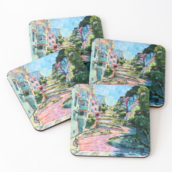 Item preview, Colorful Lombard Street San Francisco Watercolor designed and sold by Janine Aykens.