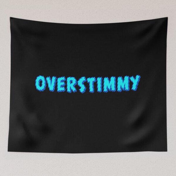 Item preview, Overstimmy, Blue Shakey Typography designed and sold by Memes N Lore .