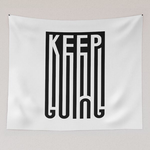 Item preview, Keep Going Typography Retro Mental Health Motivation designed and sold by Aleodor.