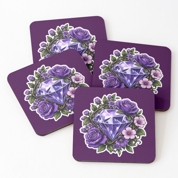 Item preview, Purple Gem with Roses designed and sold by Express Culture.