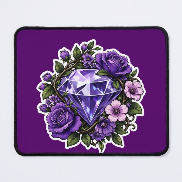 Item preview, Purple Gem with Roses designed and sold by Express Culture.