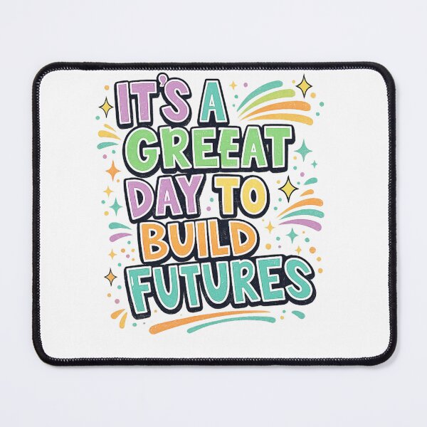 Item preview, It’s A Great Day to Build Futures Colorful Teacher Motivation T-Shirt designed and sold by Omarmadani.