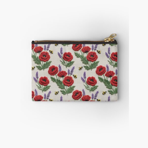 Item preview, Poppies & lavender bees companion 3d style designed and sold by Printfantasia .