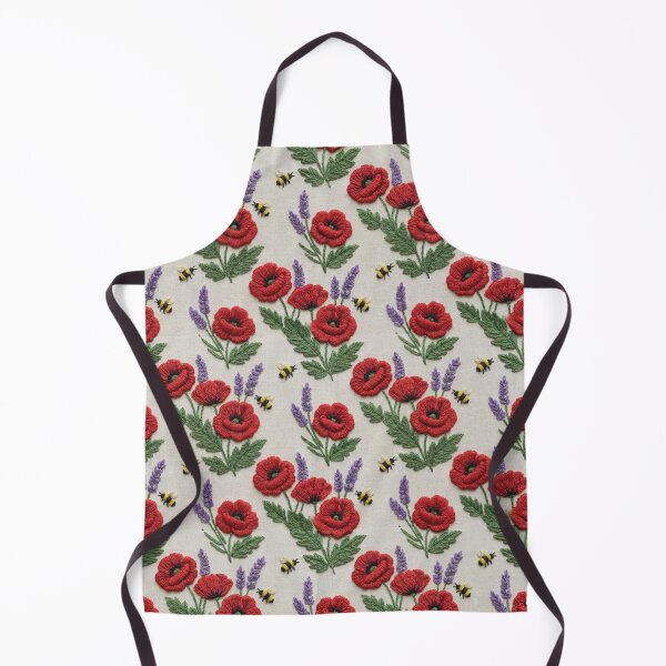 Item preview, Poppies & lavender bees companion 3d style designed and sold by Printfantasia .