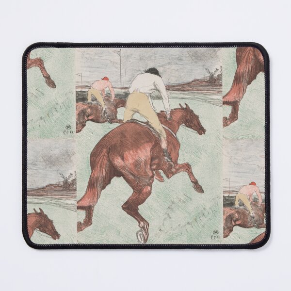 Item preview, The Jockey by Henri de Toulouse-Lautrec | Vintage Horse Racing Art Print | Equestrian Poster | French Post-Impressionist Wall Art designed and sold by artofuniverse.
