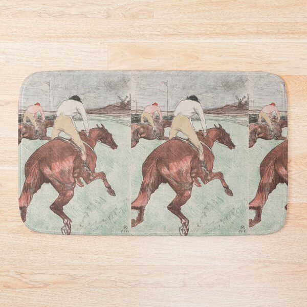 Item preview, The Jockey by Henri de Toulouse-Lautrec | Vintage Horse Racing Art Print | Equestrian Poster | French Post-Impressionist Wall Art designed and sold by artofuniverse.