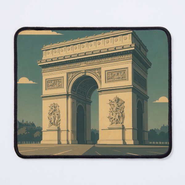 Item preview, Arc de Triomphe - Paris Retro Travel Poster designed and sold by Earth Celebration Designs.