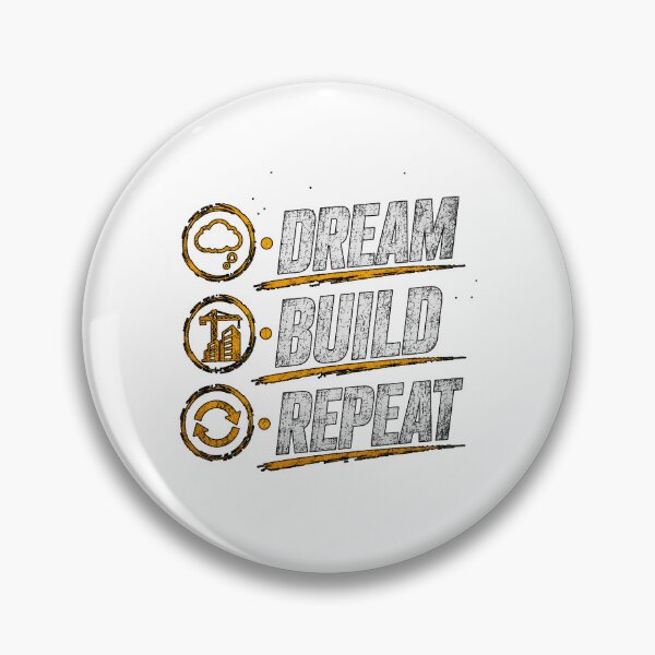 Item preview, dream build repeat designed and sold by Spring4art.
