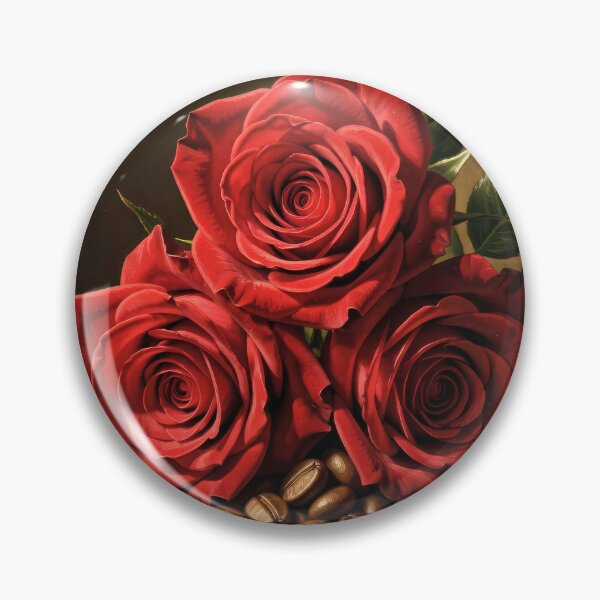Item preview, Composition combining fresh red roses with coffee beans designed and sold by Marcu Ioachim.