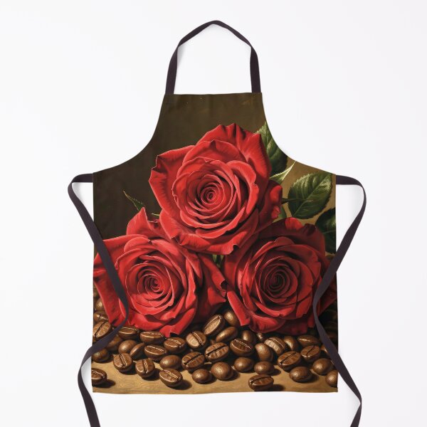 Item preview, Composition combining fresh red roses with coffee beans designed and sold by Marcu Ioachim.