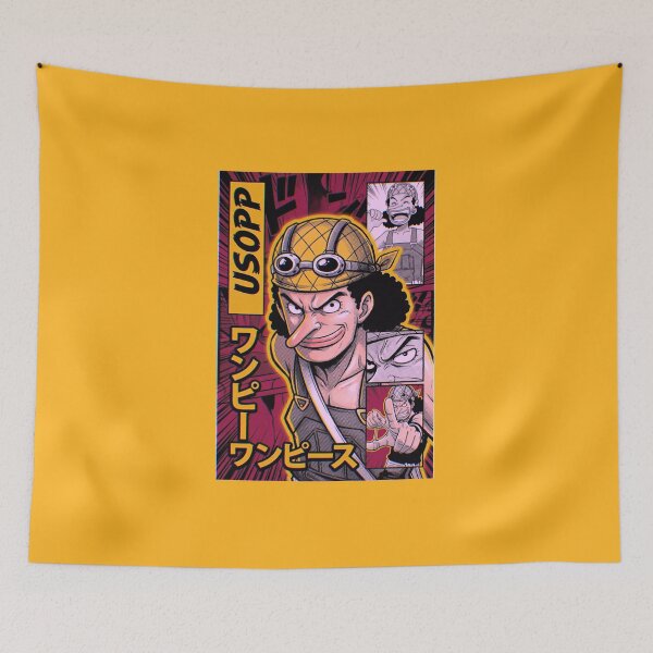 Item preview, One Piece Usopp retro comicpos poster design designed and sold by Moonshroomarts.