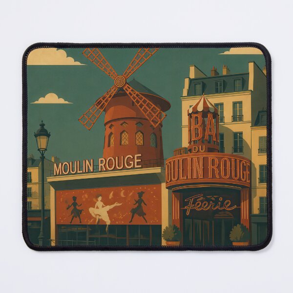 Item preview, Moulin Rouge – Paris Cabaret Retro Poster designed and sold by Earth Celebration Designs.