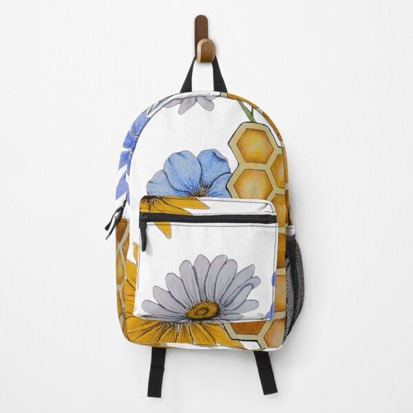 Item preview, Honeybee with flowers and comb designed and sold by OnaleeNicklinArt.