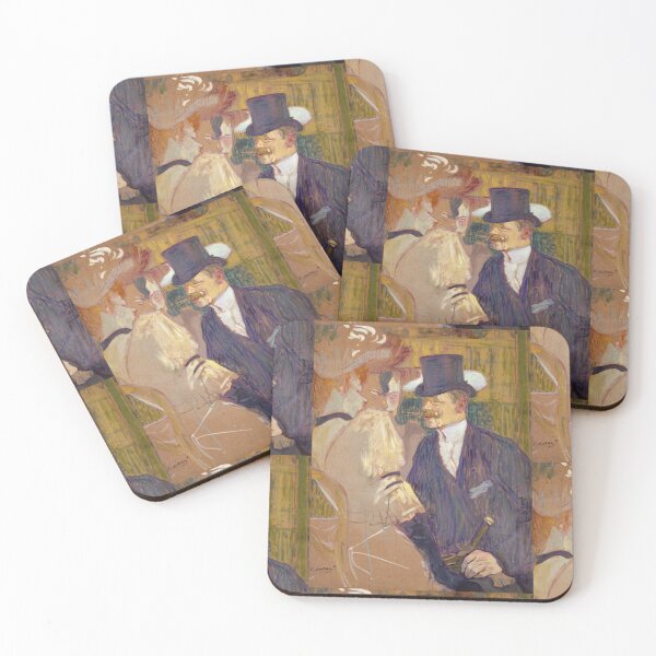 Item preview, William Tom Warrener at the Moulin Rouge by Toulouse-Lautrec Vintage Paris Cabaret Art designed and sold by artofuniverse.