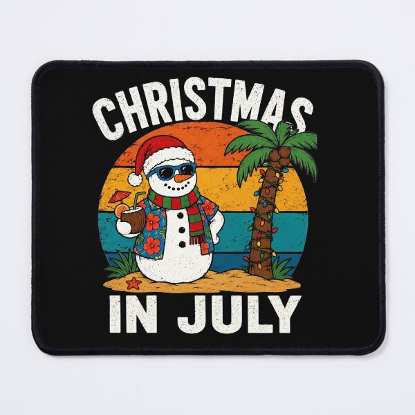 Item preview, Vintage Christmas in July Snowman Summer Beach Vacation Xmas designed and sold by clothesy7.