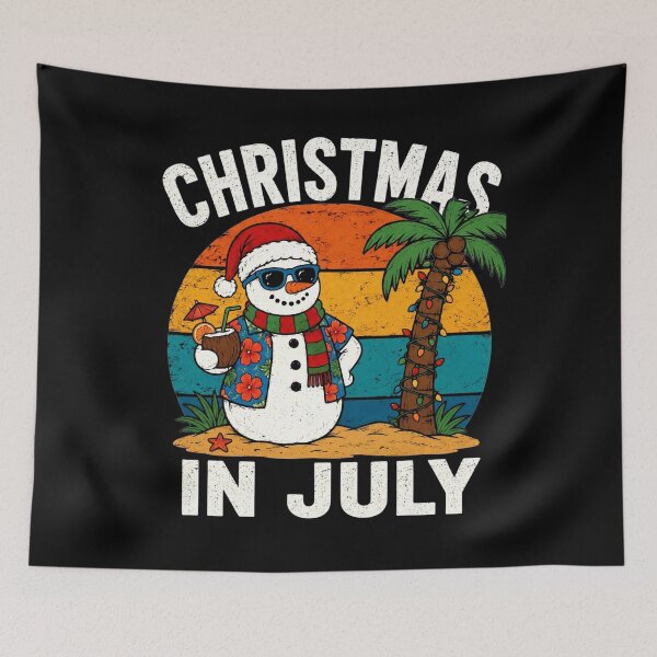 Item preview, Vintage Christmas in July Snowman Summer Beach Vacation Xmas designed and sold by clothesy7.