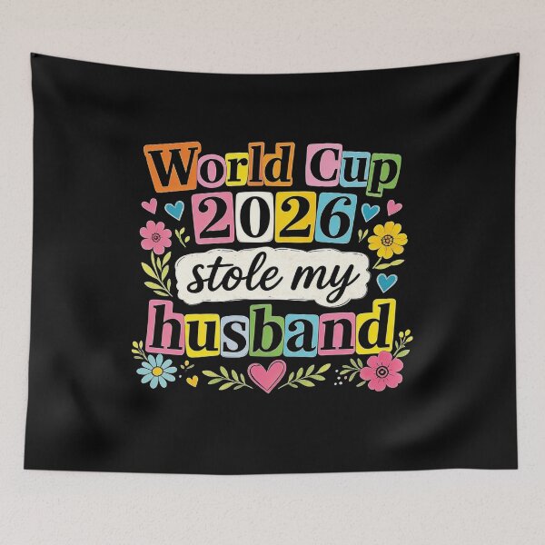 Item preview, World Cup Stole My Husband Funny World Cup 2026 Meme Soccer Wife Humor Football Widow Joke designed and sold by darkdotsdesigns.