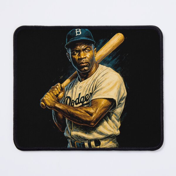 Item preview, Jackie Robinson #42 - Brooklyn Baseball Legend - Vintage Portrait Art designed and sold by Thogan0416.