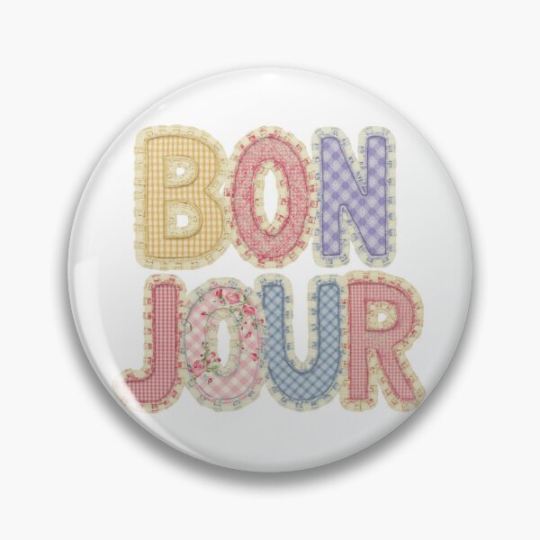 Item preview, The Word "BONJOUR" in a Patchwork Style designed and sold by Soulstar Designs.
