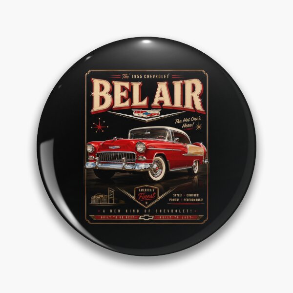 Item preview, 1955 Bel Air Classic American Automobile Vintage Two-Tone Art designed and sold by TheArtOfCar.