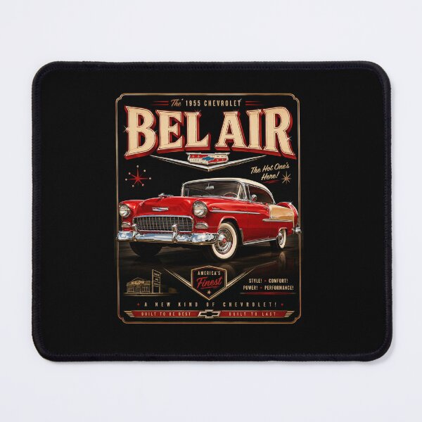 Item preview, 1955 Bel Air Classic American Automobile Vintage Two-Tone Art designed and sold by TheArtOfCar.