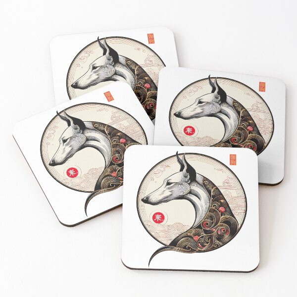 Item preview, GALOGO - Lunar Greyhound II – Line Moon designed and sold by GALOGO – Art for Sighthounds & Animal Welfare.