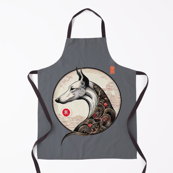 Item preview, GALOGO - Lunar Greyhound II – Line Moon designed and sold by GALOGO – Art for Sighthounds & Animal Welfare.