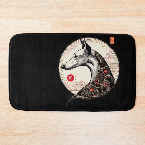Item preview, GALOGO - Lunar Greyhound II – Line Moon designed and sold by GALOGO – Art for Sighthounds & Animal Welfare.