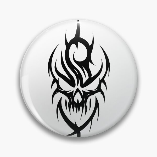 Item preview, Rune skull silhouette, cybergoth tribal art designed and sold by Tribalgothss.