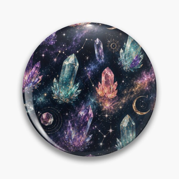 Item preview, Colorful Crystal Galaxy Pattern | Celestial Aesthetic Art designed and sold by Aramdesing.