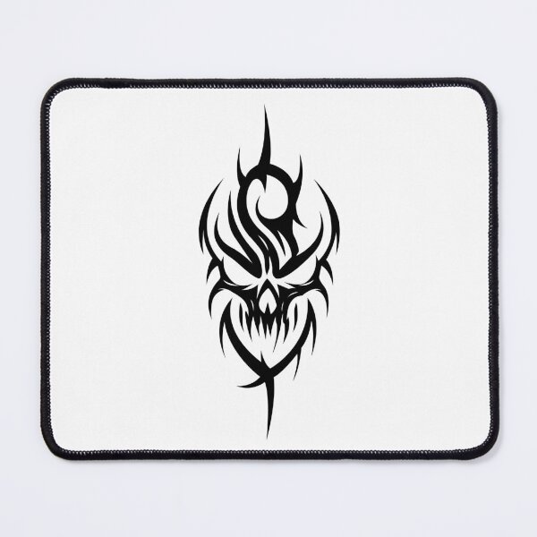 Item preview, Rune skull silhouette, cybergoth tribal art designed and sold by Tribalgothss.