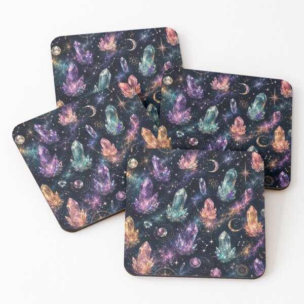 Item preview, Colorful Crystal Galaxy Pattern | Celestial Aesthetic Art designed and sold by Aramdesing.