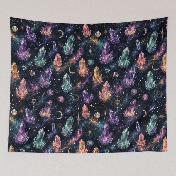 Item preview, Colorful Crystal Galaxy Pattern | Celestial Aesthetic Art designed and sold by Aramdesing.
