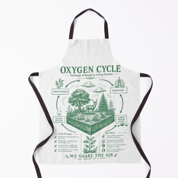 Item preview, Vintage Science Oxygen Cycle Diagram Photosynthesis Respiration Biology Educational Chart designed and sold by FreshVibe Prints.