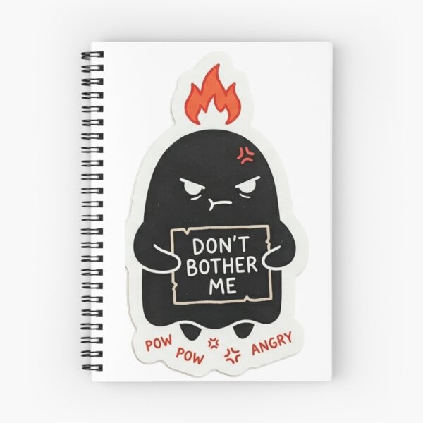 Item preview, Funny Angry Black Ghost - Don't Bother Me Sarcastic Sticker designed and sold by JeevanStickers.