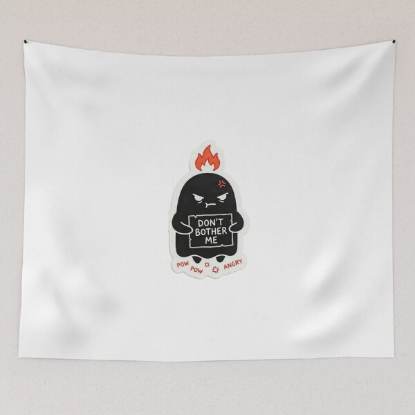 Item preview, Funny Angry Black Ghost - Don't Bother Me Sarcastic Sticker designed and sold by JeevanStickers.