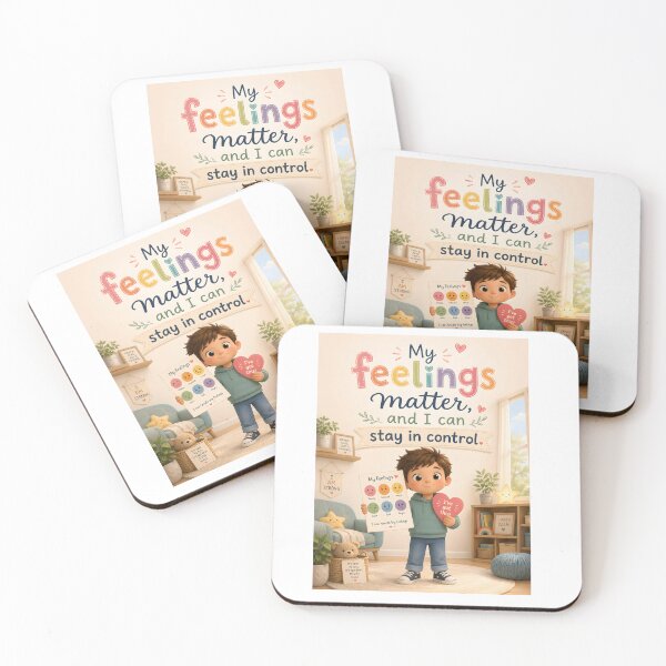Item preview, My Feelings Matter Kids Emotional Wellness SEL Quote designed and sold by LoveNurseries.