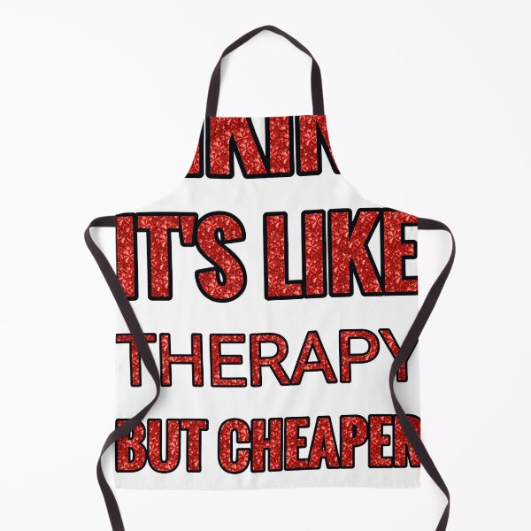 Item preview, Hiking It'S Like Therapy But Cheaper And Better Red Rhinestone designed and sold by TheIconSmith.