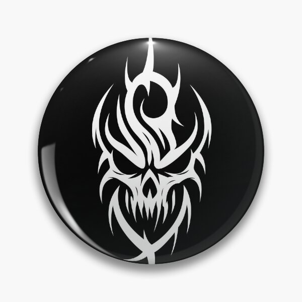 Item preview, Rune skull silhouette, cybergoth tribal art designed and sold by Tribalgothss.